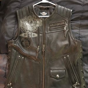 Harley Davidson Leather Riding Vest